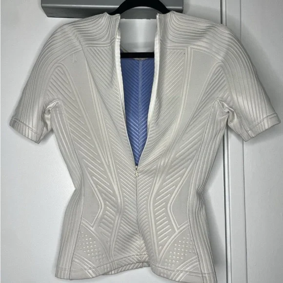 Mugler Geometric Neoprene Fitted Top - Picture 4 of 5